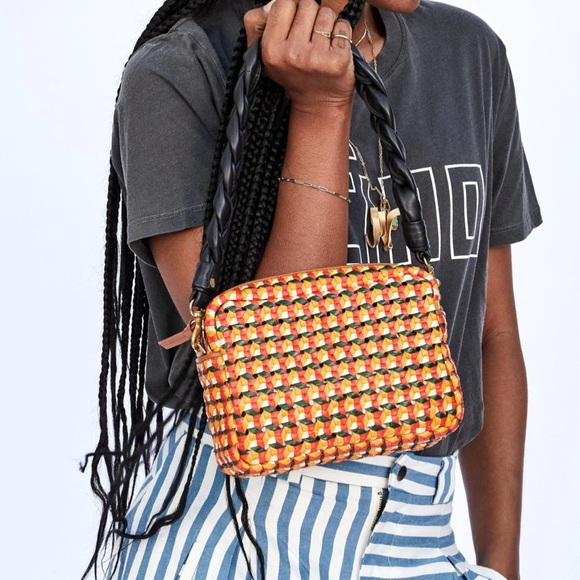 Clare V Midi Sac, Rattan Marigold Multi, Crossbody - Picture 2 of 10